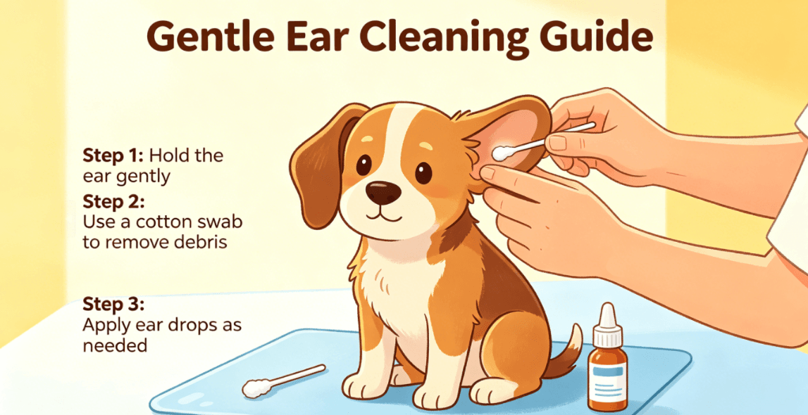 A quiet home setup can make routine senior pet checks easier to repeat