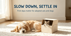 Adopting Cats & Dogs: A Beginner’s Guide to Helping New Pets Settle In 